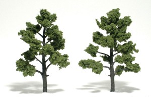 Woodland Scenics Ready Made "Realistic Trees" - Laubbäume -- Hellgrün