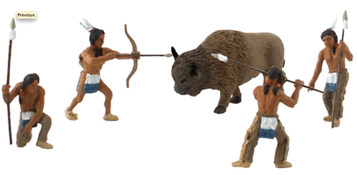 Woodland Scenics Scene-A-Rama "Native American Hunt"