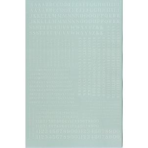 Microscale Letters & Numbers, Condensed white