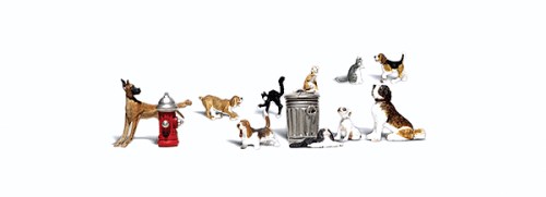 Woodland Scenics O Dogs & Cats