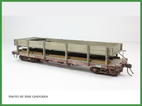 San Juan On30 Rail & Tie Car  Bausatz "Denver and Rio Grande Western"