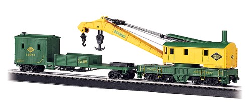 Bachmann Silver Series 250K Crane Car & Boom Tender "Reading Railroad"