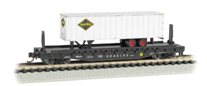 Bachmann N 52'6" Flatcar READING with READING TRAILER "Atchison, Topeka and Santa Fe"