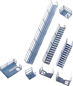 Cornerstone Bausatz Modern Grain Series Details - Platforms & Stairways