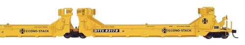 Intermountain A-Line Twin Stack Well Car Set (5) "Atchison, Topeka and Santa Fe"