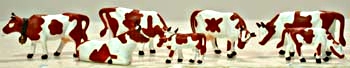 Modelpower Cows and Calves--brown & white