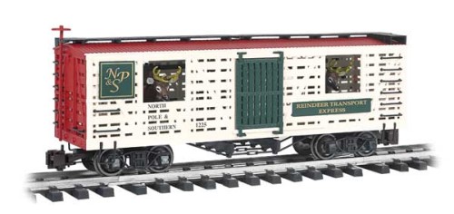 Bachmann Animated Stock Car w/Reindeer "North Pole & Southern" #1225