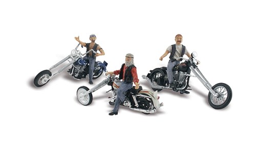 Woodland AutoScenes N - Bad Boy Bikers