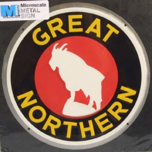 Microscale Die-Cut Metal Sign, GN