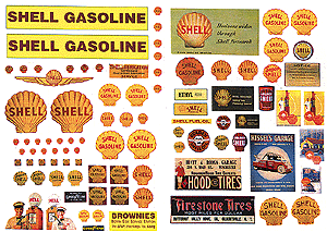 JL Innovative Design Posters/Signs Kits Oil & Tire Signs for Gas Stations 1940s-50s pkg (67)