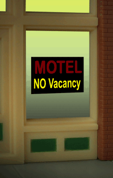Micro Structures Animated Neon Billboards "Motel"