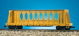USA Trains Center Beam Flat Car "Weyerhaeuser Timber Company"