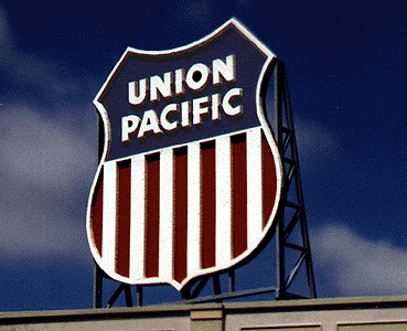 Blair Line Laser-Cut Wood Billboards - Small for Z, N & HO - Union Pacific