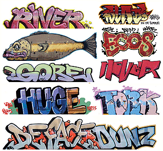 Blair Line Graffiti Decals Mega Set  #7