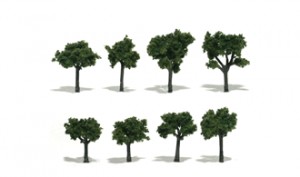 Woodland Scenics Ready Made "Realistic Trees" - Laubbäume -- Medium Grün
