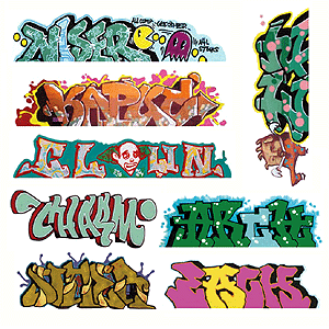 Blair Line Graffiti Decals Mega Set #5
