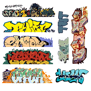 Blair Line Graffiti Decals Mega Set #6