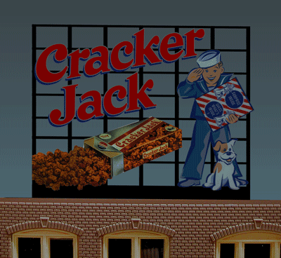 Micro Structures Animated Neon Billboards " Cracker Jack"