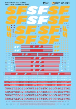 Microscale Southern Pacific Santa Fe (SPSF) Santa Fe (ATSF) Hood and Cab Diesels