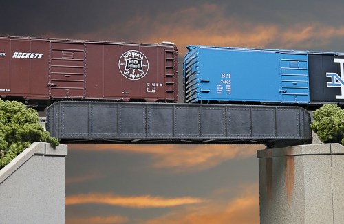 Cornerstone Bausatz 50' Single-Track Railroad Through Girder Bridge