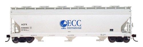 Intermountain N RTR ACF 4650 3-Bay Covered Hopper "ECC International"