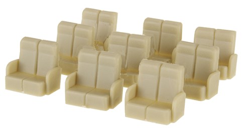 Palace Car Co. Passenger Car Seating - Streamliner Individual Coach Seats (36)
